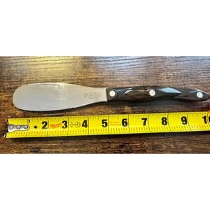 Cutco 1768 KG Spatula Spreader Serrated Double-D Edge Dark Brown Marble Handle